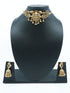 Gold Finish choker necklace set 11370N-1
