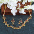 Gold Plated AD Necklace Set 17072N