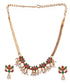 Gold Plated AD Necklace Set 17077N-1