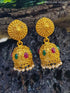 Gold Plated AD Stone Jhumka earrings