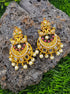 Gold Plated AD Studded Jhumka Earrings 13181N