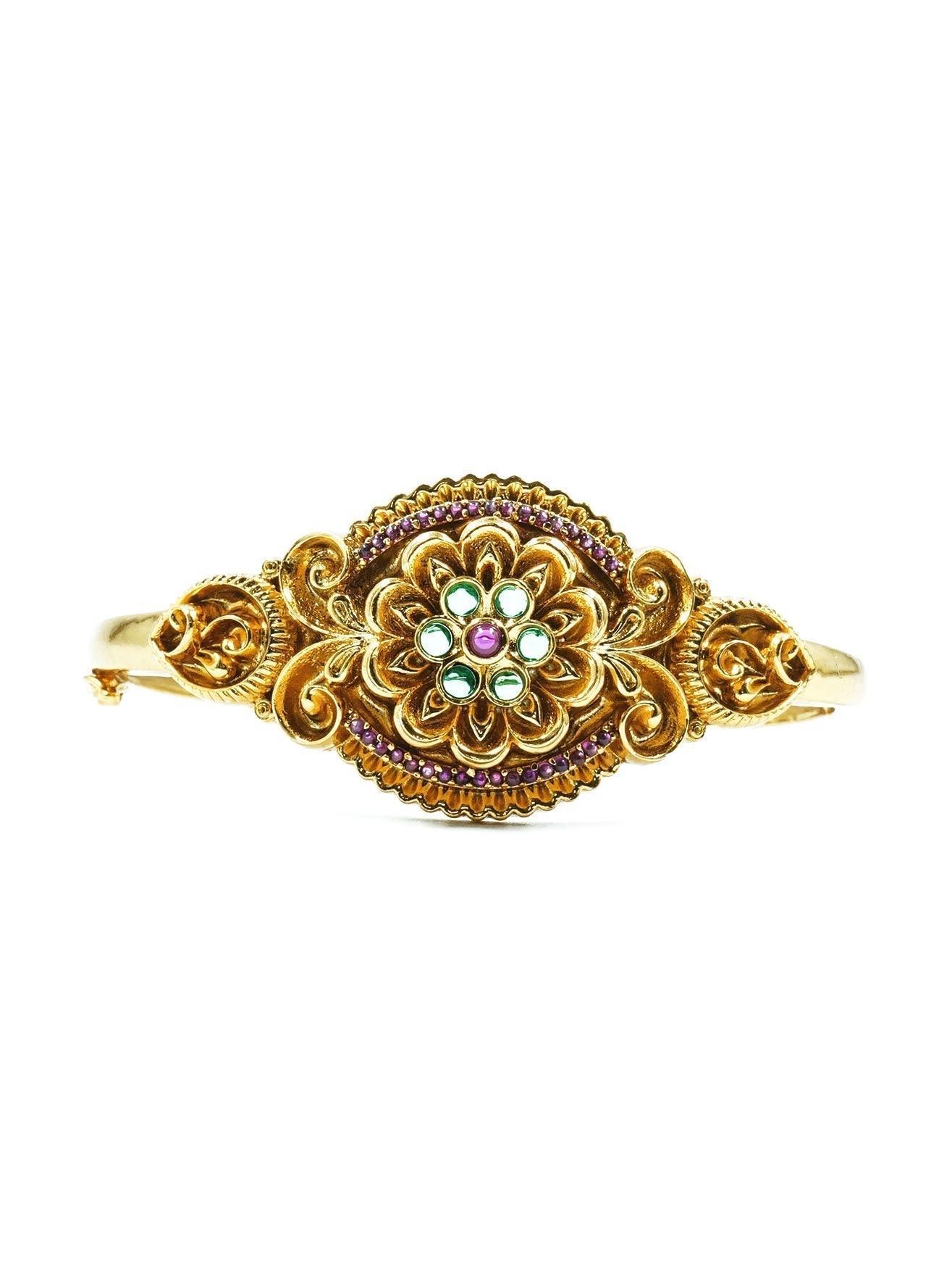 Gold Plated Adjustable Size Bracelet free size 12780B