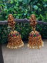 Gold Plated Bestseller Classic Laxmi Jhumki / Earrings 8014N-Jhumkas & Earrings-Griiham-Griiham