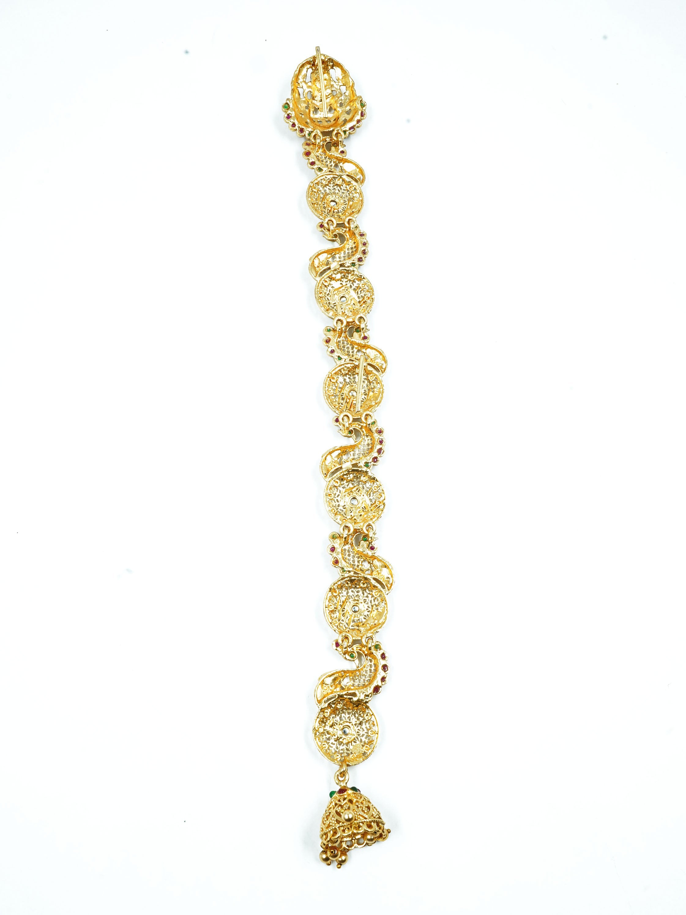 Gold Plated Bridal Hair Jada / Hair accessory / Choti 12918N