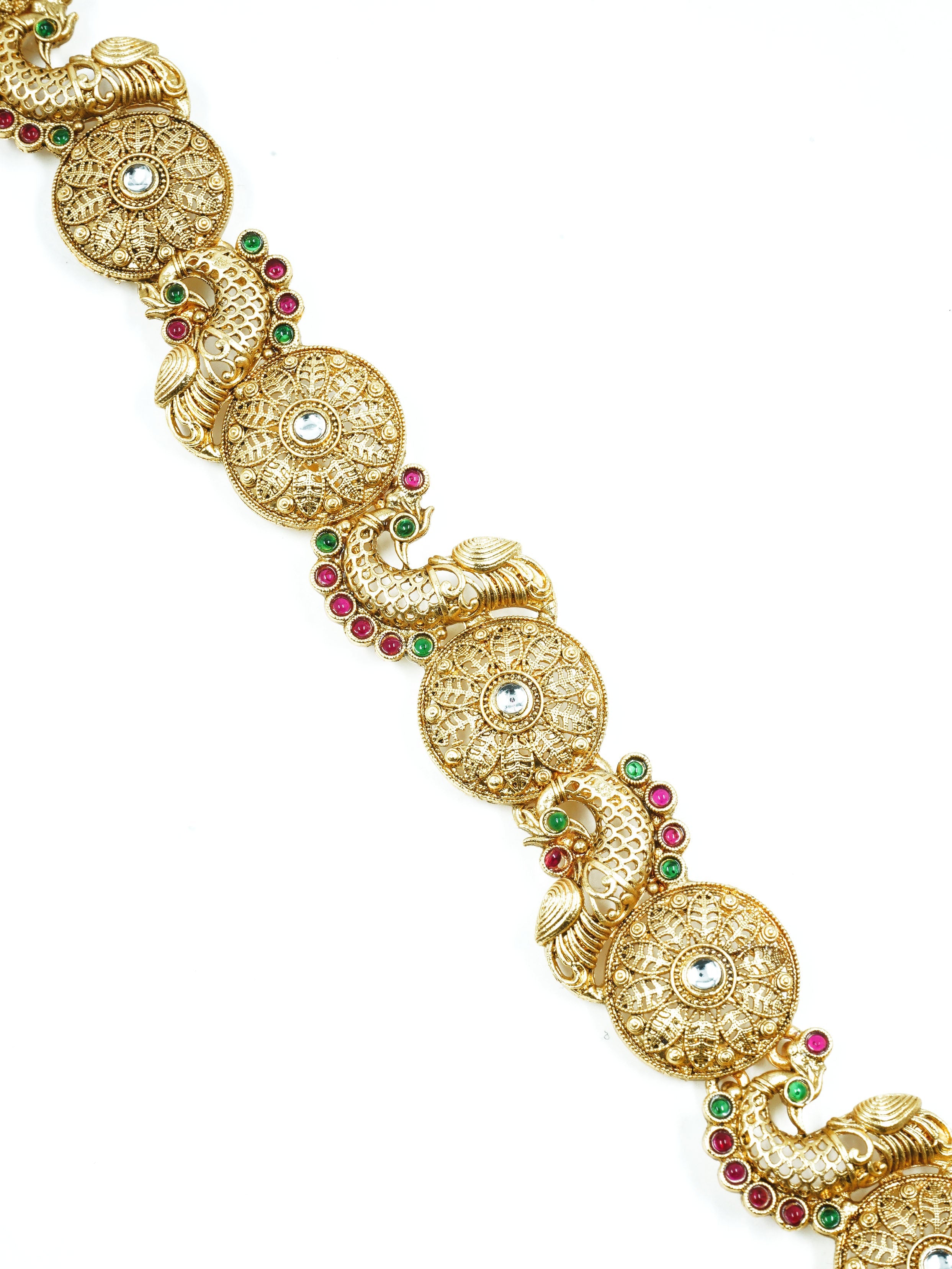 Gold Plated Bridal Hair Jada / Hair accessory / Choti 12918N
