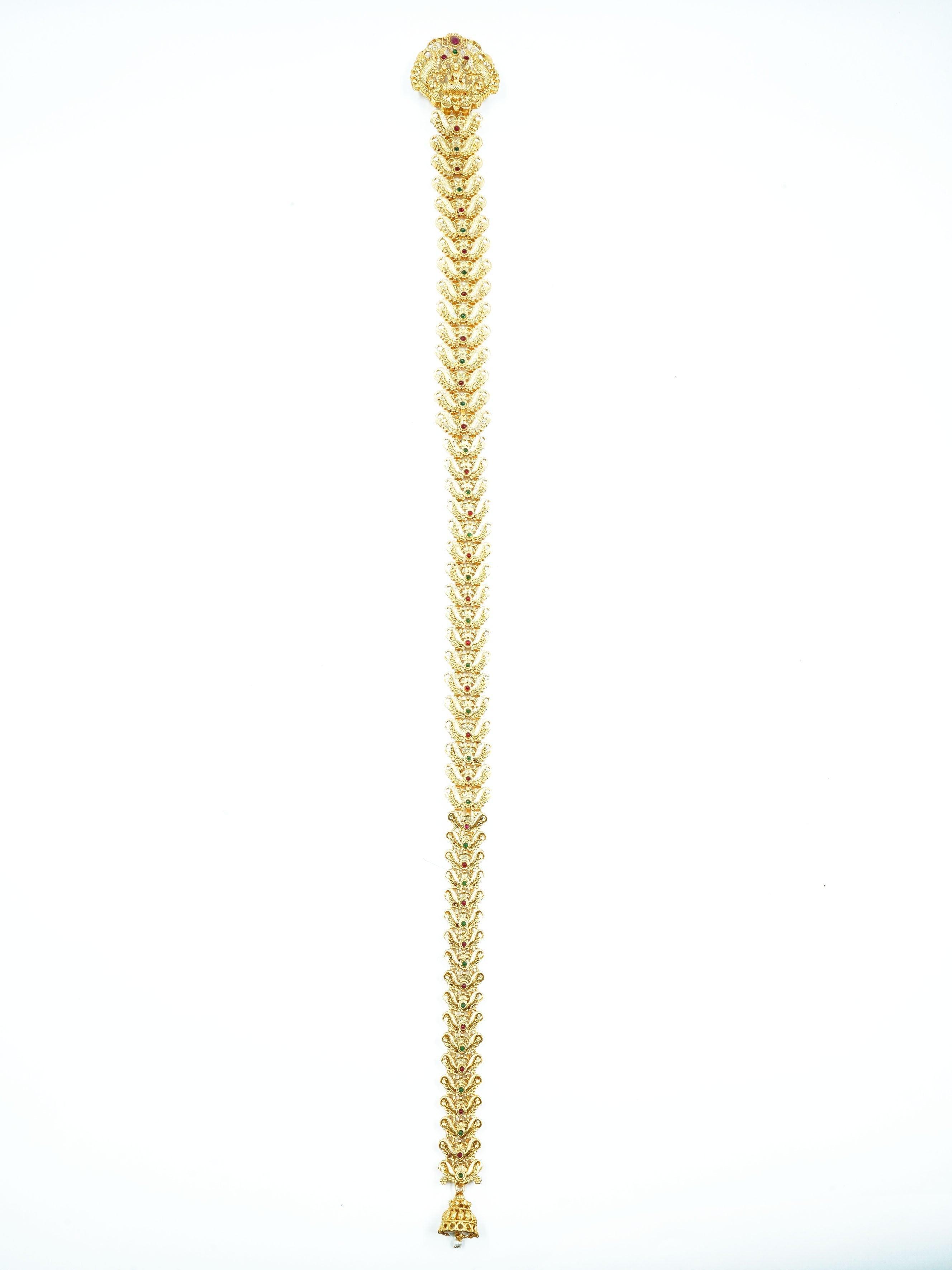 Gold Plated Bridal Hair Jada / Hair accessory / Choti 13037N - Griiham