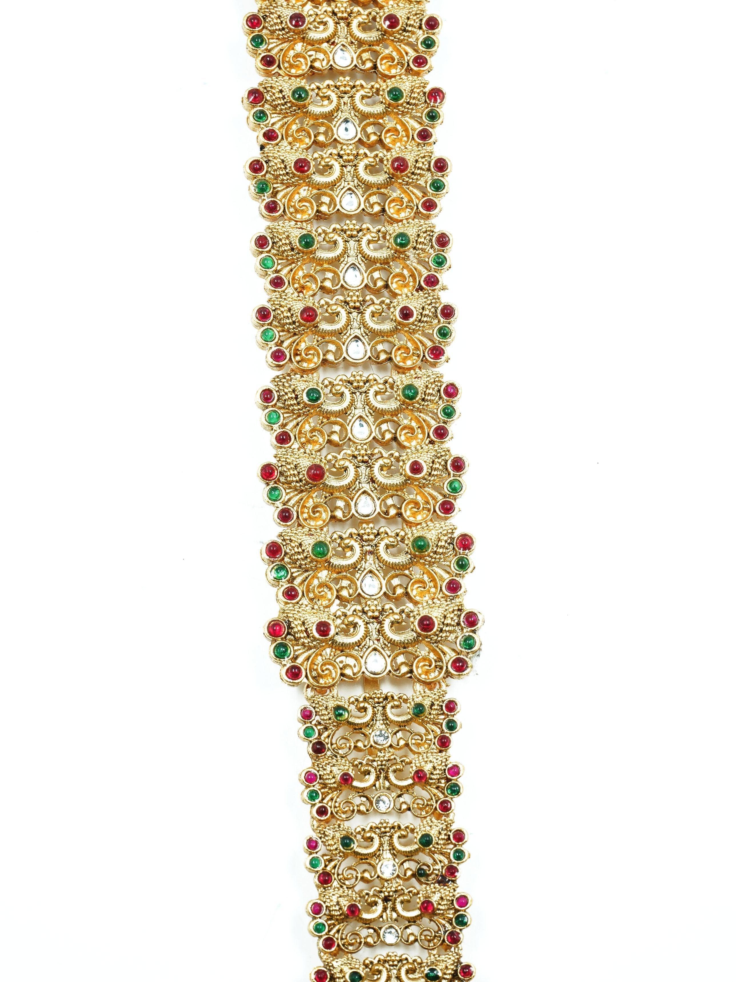 Gold Plated Bridal Hair Jada / Hair accessory / Choti 13038N - Griiham