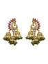 Gold Plated CZ Jhumki earrings - Griiham