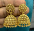 Gold Plated CZ Jhumki earrings