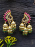 Gold Plated CZ Jhumki earrings - Griiham