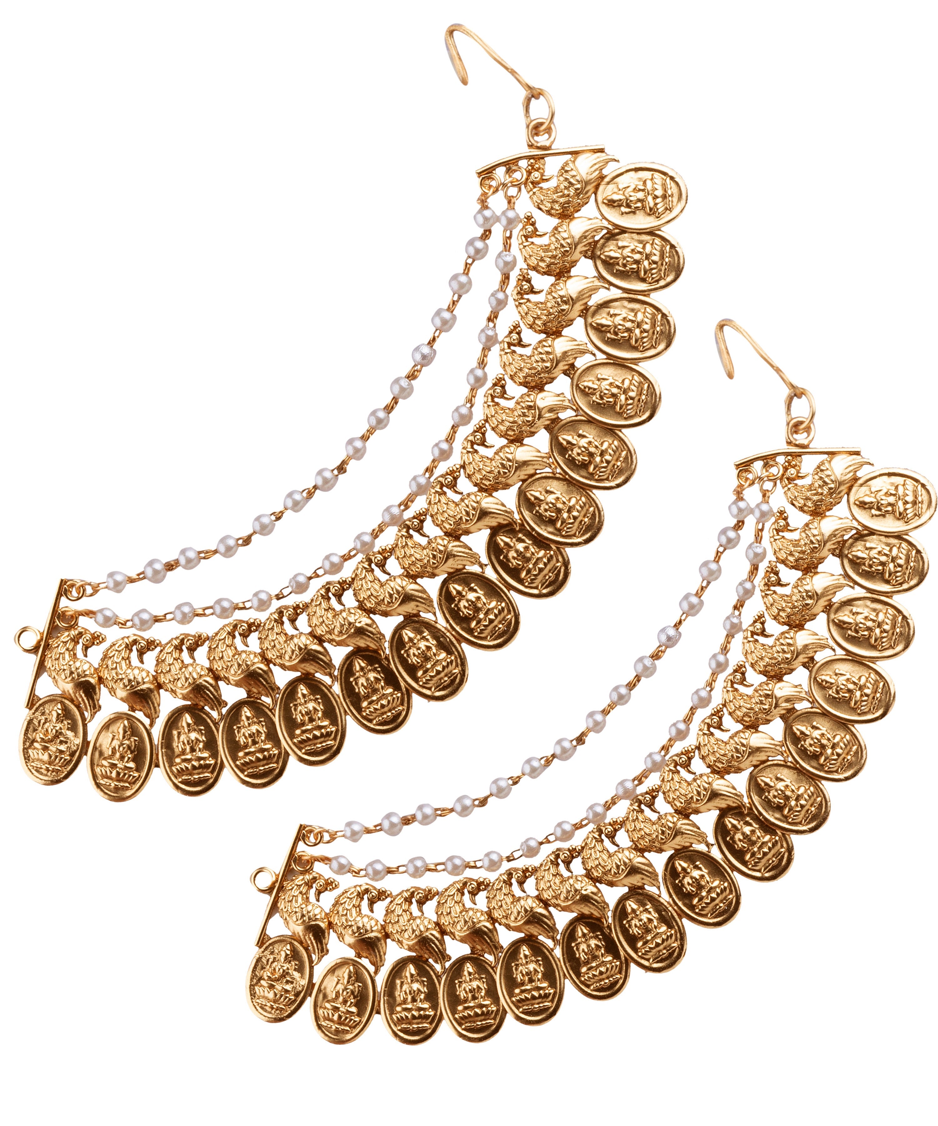 Gold Plated Chamasarulu Earrings 16876N