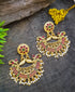 Gold Plated Chandbali danglers earrings 17496N