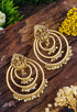 Gold Plated Chandbali danglers earrings 17497N