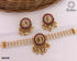 Gold Plated Choker set with Pearl/Gold strings 9537N - Griiham