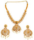 Gold Plated Classic Bridal Long CZ Necklace Set Haram 16851N