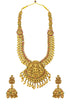 Gold Plated Classic Bridal Long Necklace Set Haram 17369N