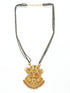 Gold Plated Classic Pendant design with Black crystal mal - Griiham
