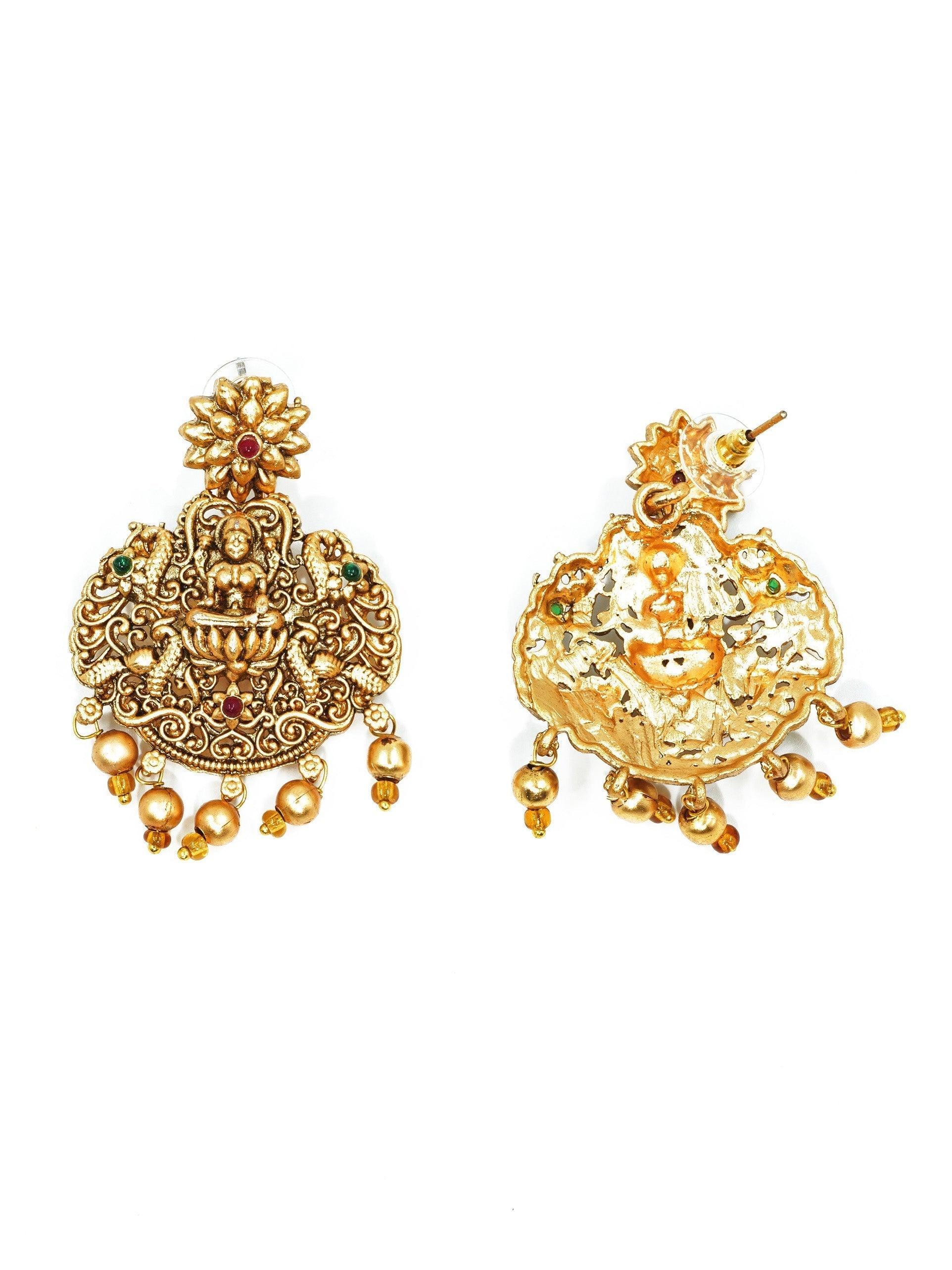 Gold Plated Classic Short Necklace Set 15484N - Griiham