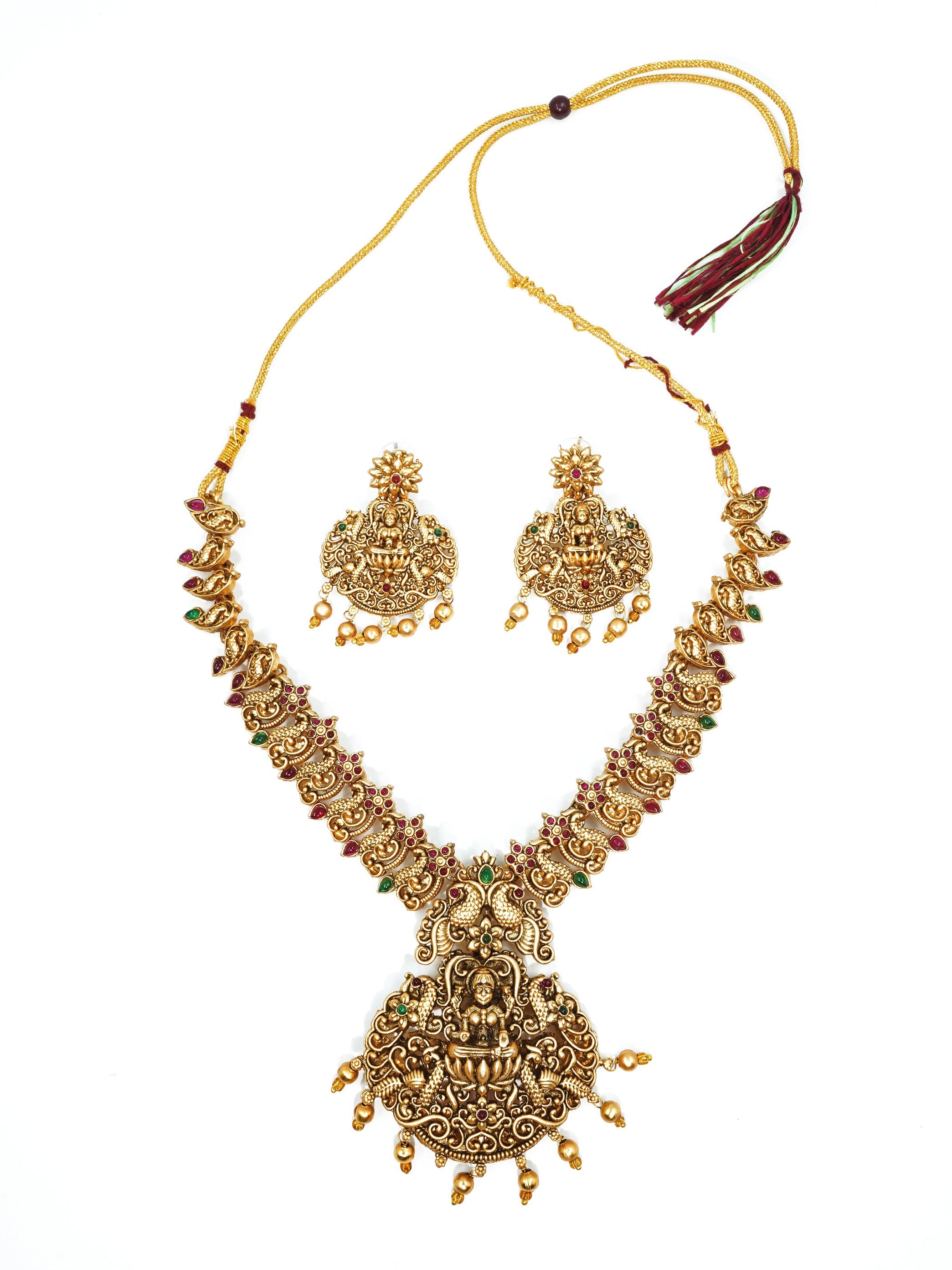 Gold Plated Classic Short Necklace Set 15484N