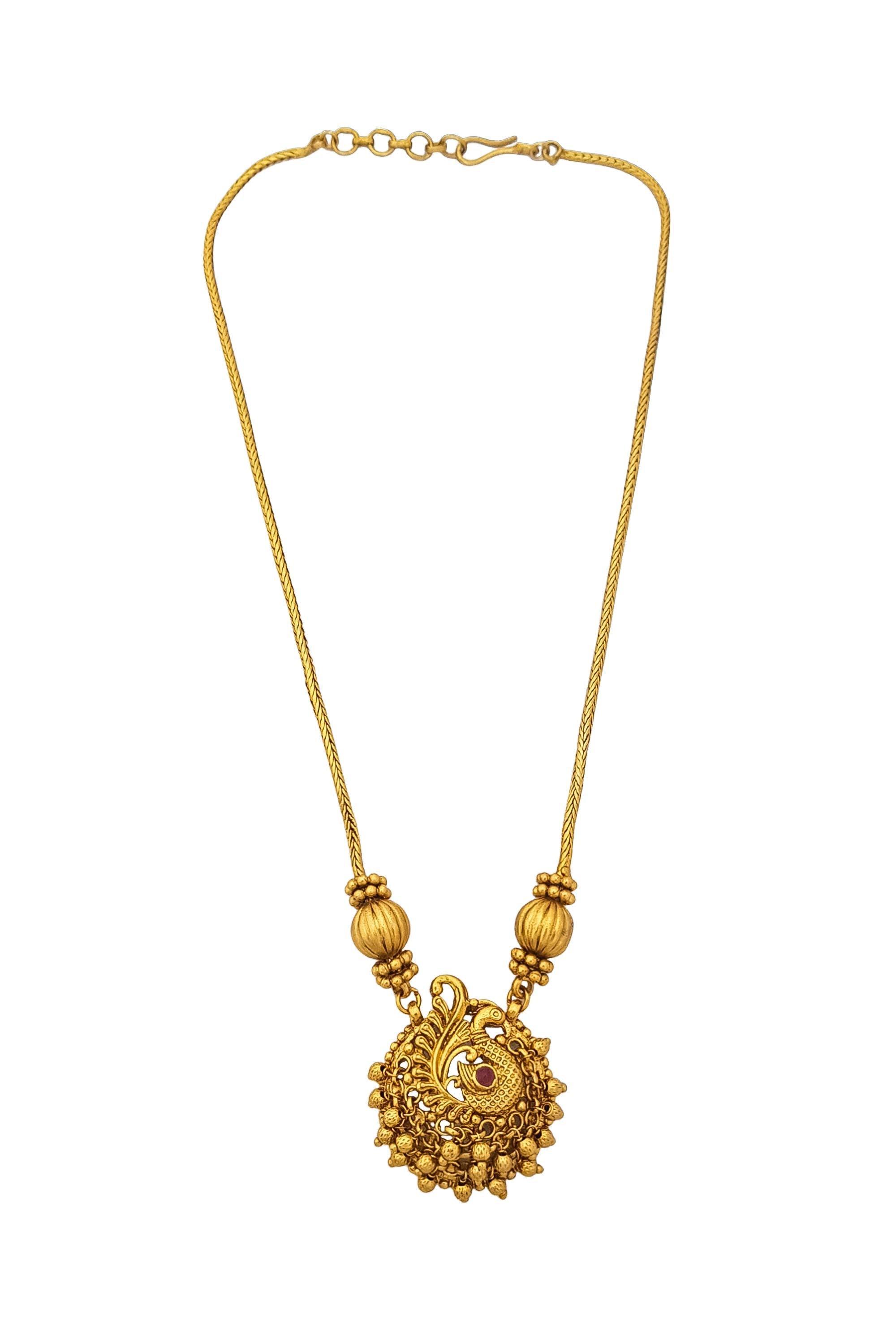 Gold Plated Cute Medium Necklace Set 17073N - Griiham