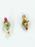 Gold Plated Cute Multi Colour Stone studded Necklace Set 9908N - Griiham