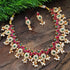 Gold Plated Cute Multi Colour Stone studded Necklace Set 9908N - Griiham