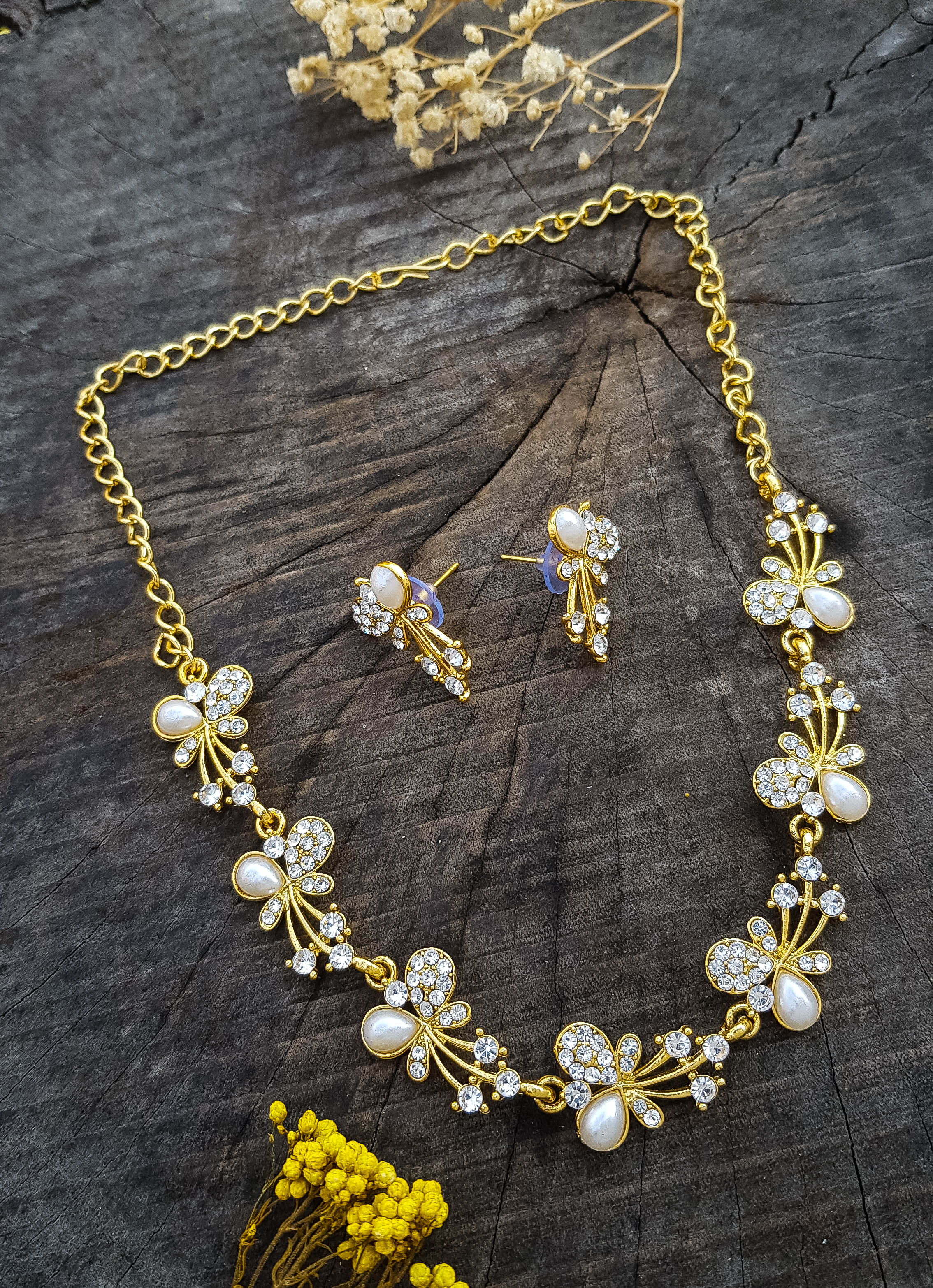Gold Plated Cute Necklace Set 19192N