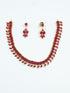 Gold Plated Cute Stone studded Necklace Set 9906N-1