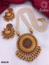 Gold Plated Designer Pendant set 8451N-Pendant Set-Griiham-Griiham