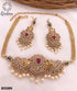Gold Plated Elegant All occasions Beautiful short choker Set with diff Colours 8556N-Necklace Set-Griiham-Multi-Griiham