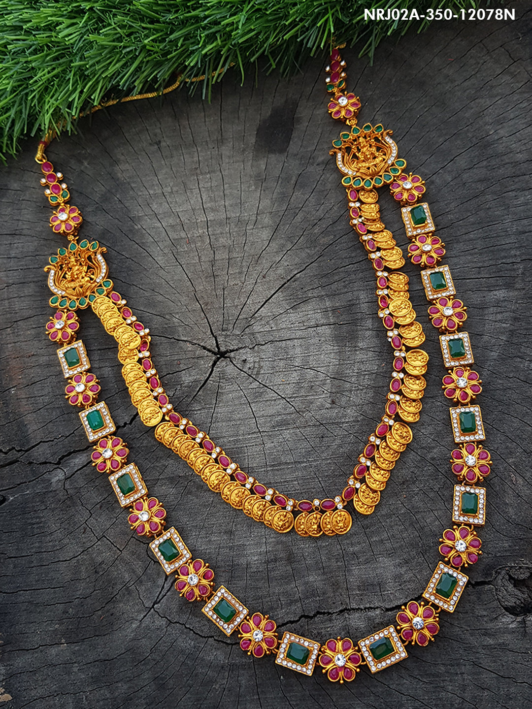 Gold Plated Elegant All occasions Necklace Set 12078n