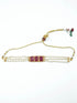 Gold Plated Elegant Short Chic Necklace set with Pearl Studded String 10468N - Griiham