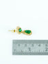 Gold Plated Exclusive Drop Shape Stone Studded Jhumkis / Earrings with different color options E9792N - Griiham