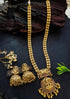 Gold Plated Exclusive Laxmi Long Necklace Set 23427N - Griiham