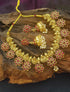 Gold Plated Exclusive Laxmi Necklace Set with different colour options 13739N