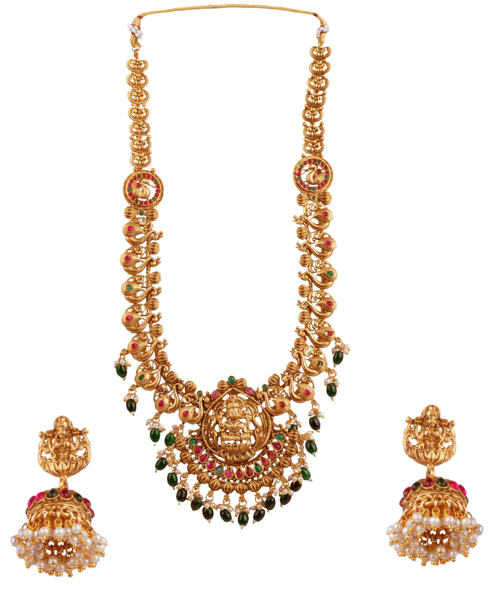 Gold Plated Exclusive Long Necklace Set 16878N-1