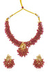 Gold Plated Exclusive Necklace Set with pearls 17080N