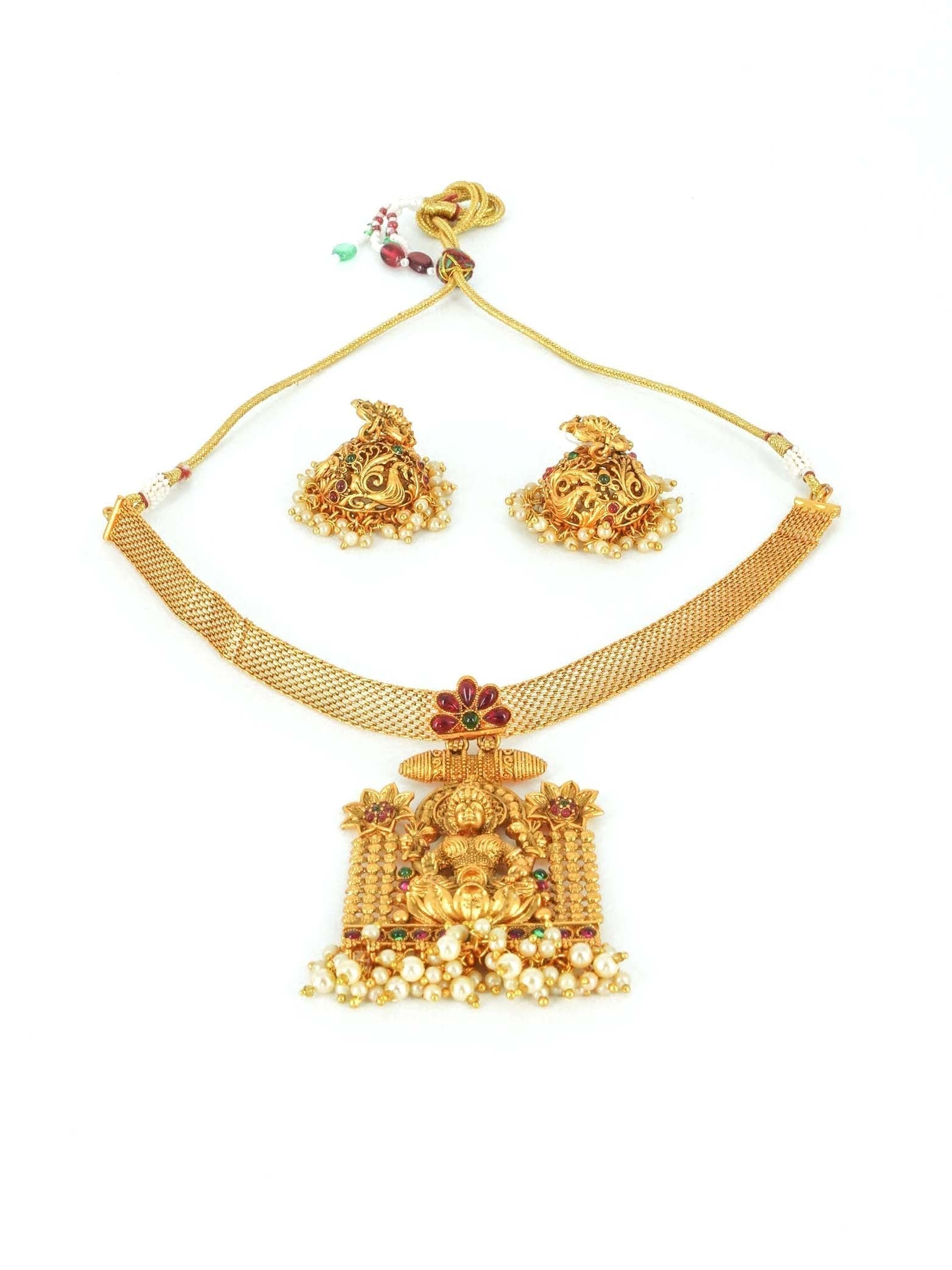 Gold Plated Exclusive New collection Laxmi Pendat 9366N