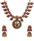 Gold Plated Exclusive Short Necklace Set 16873N - Griiham
