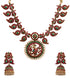 Gold Plated Exclusive Short Necklace Set 16873N