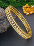 Gold Plated Free Size / Openable / Single Kada Bangle 13794B - Griiham