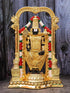 Gold Plated Grand Balaji Marble idol 20cm Height - Griiham