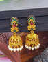 Gold Plated Jhumki with AD Stones 19213N