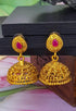 Gold Plated Jhumki with AD Stones 19227N - Griiham