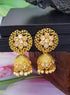 Gold Plated Jhumki with fancy Stones 19219N