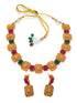 Gold Plated Latest Designs Necklace Set with diff Colours 6906N