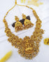 Gold Plated Laxmi Necklace set 14120N - Griiham