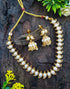 Gold Plated Mango Necklace Set with diff Colours big stones 9215N