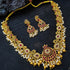 Gold Plated Multicolor Short Necklace Set 15432N