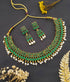 Gold Plated Necklace Set with AD Stones 19124N